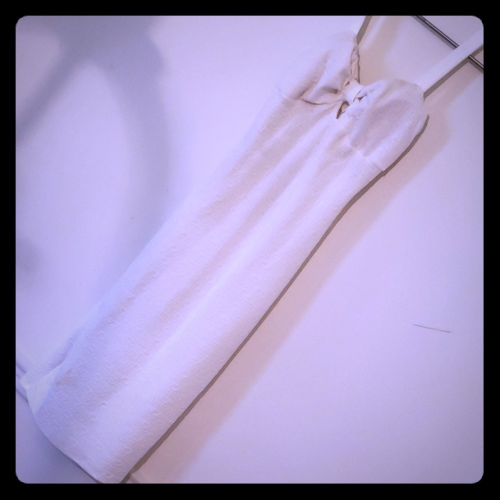 Cute Fitted White Dress